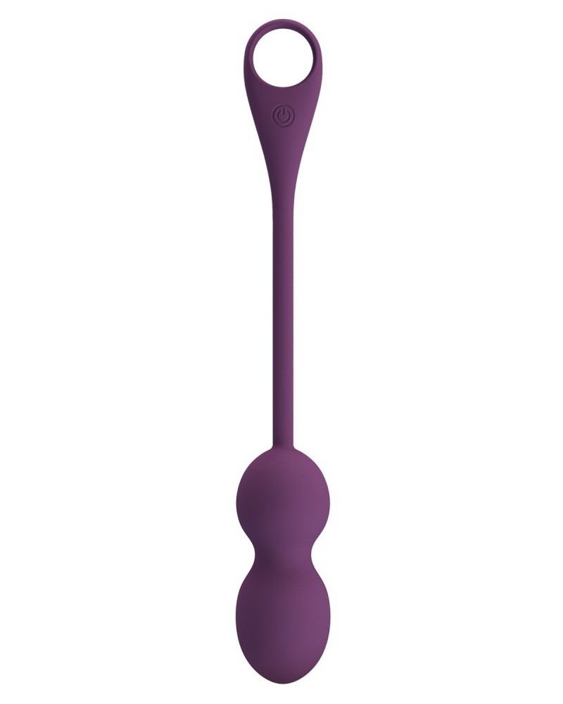 Boules de Geisha Vibrantes Connectées Elvira 2 8 x 3.2cm Prune sextoys et accessoires sur La Boutique du Hard