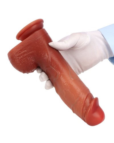 Gode Vibrant Va-et-Vient Reversy 16 x 5.5cm Marron sextoys et accessoires sur La Boutique du Hard