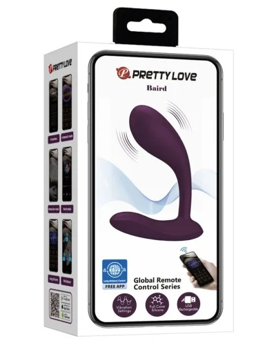 Vibro Point G Connecté Baird 11 x 3.2cm sextoys et accessoires sur La Boutique du Hard