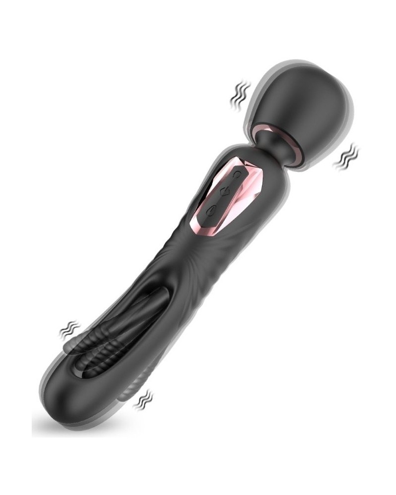 Wand avec Taping Vibratap 11 x 3.2cm Noir sextoys et accessoires sur La Boutique du Hard