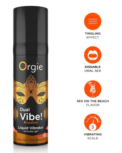 Gel Stimulant Dual Vibe Sex On The Beach 15ml sextoys et accessoires sur La Boutique du Hard