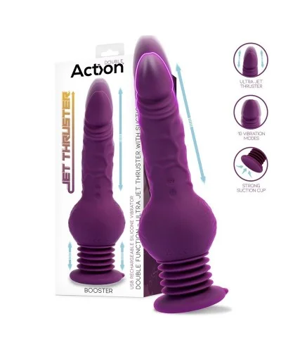 Gode Vibrant Va-et-Vient Booster 12 x 4.2cm sextoys et accessoires sur La Boutique du Hard