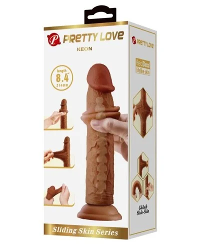 Gode Keon 18 x 4cm Marron sextoys et accessoires sur La Boutique du Hard