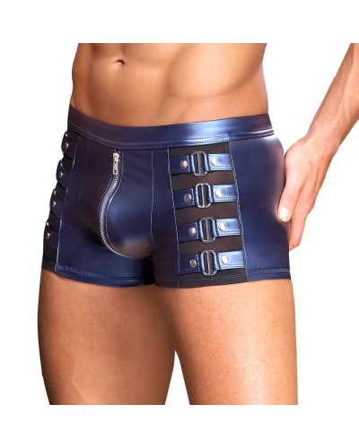 Boxer avec zip Eclino Bleu métallisé sextoys et accessoires sur La Boutique du Hard