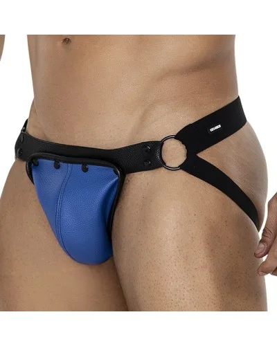 Jockstrap Snap Noir-Bleu sextoys et accessoires sur La Boutique du Hard