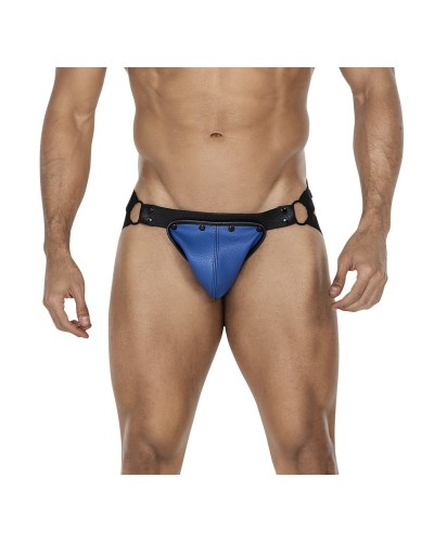 Jockstrap Snap Noir-Bleu sextoys et accessoires sur La Boutique du Hard