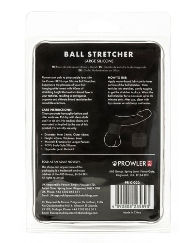 Ballstretcher Stretch L 35 mm - Hauteur 40 mm Noir sextoys et accessoires sur La Boutique du Hard