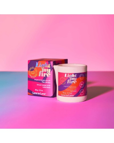 Bougie de Massage Light My Fire 65g Fleur de Lotus sextoys et accessoires sur La Boutique du Hard