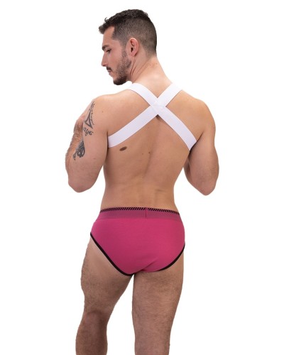 Harnais élastique Leonsh Blanc sextoys et accessoires sur La Boutique du Hard