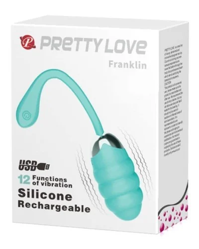 Oeuf Vibrant sans fil FRANKLIN - Turquoise pas cher