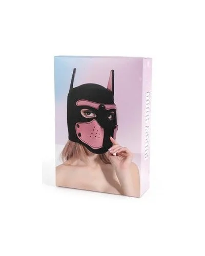 Cagoule Enjoy Puppy Noir-Orange sextoys et accessoires sur La Boutique du Hard