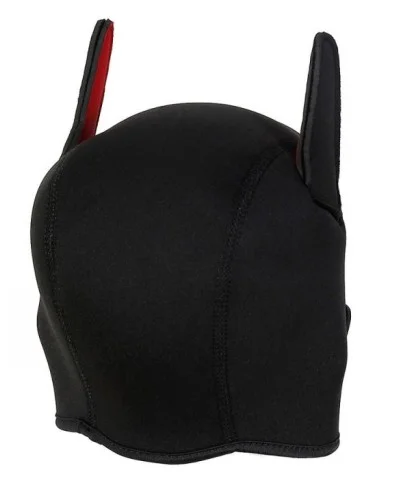 Cagoule Enjoy Puppy Noir-Orange sextoys et accessoires sur La Boutique du Hard