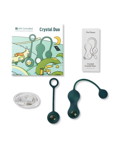 Oeuf Vibrant Sans Fil Crystal Duo 8 x 3.5cm sextoys et accessoires sur La Boutique du Hard