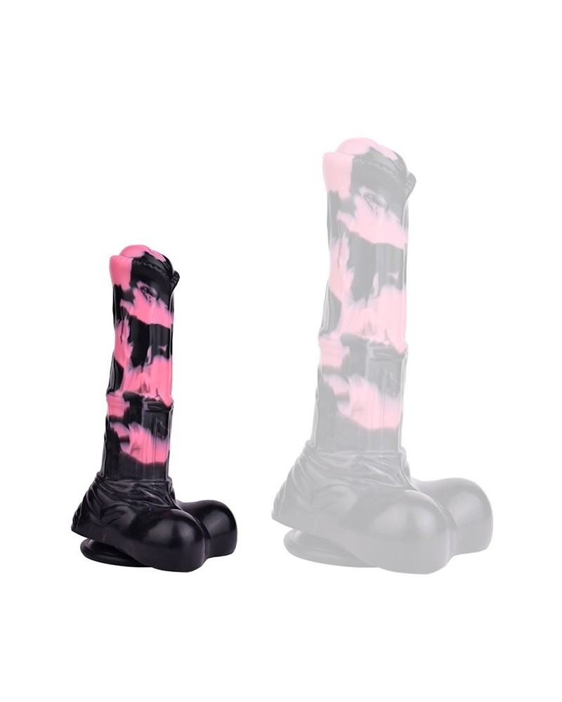 Gode Horse Hurulf S 18 x 4.7cm Noir-Rose sextoys et accessoires sur La Boutique du Hard