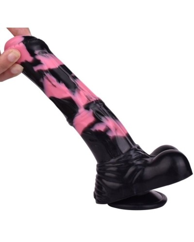 Gode Horse Hurulf S 18 x 4.7cm Noir-Rose sextoys et accessoires sur La Boutique du Hard