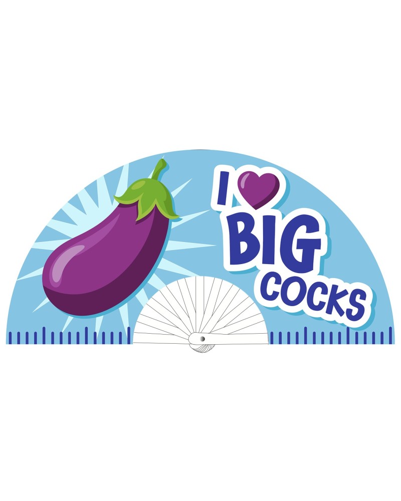 Éventail I Love Big Cocks 64cm sextoys et accessoires sur La Boutique du Hard