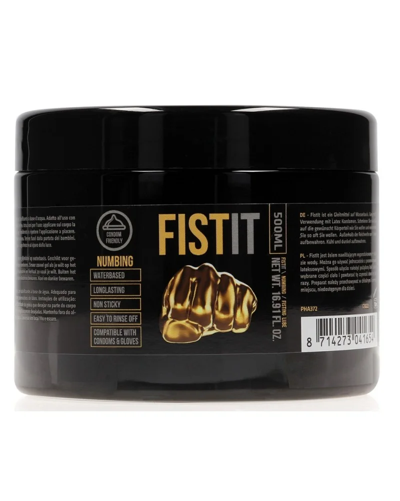 Lubrifiant relaxant Fst it Numbing 500 ml - Pot noir sextoys et accessoires sur La Boutique du Hard