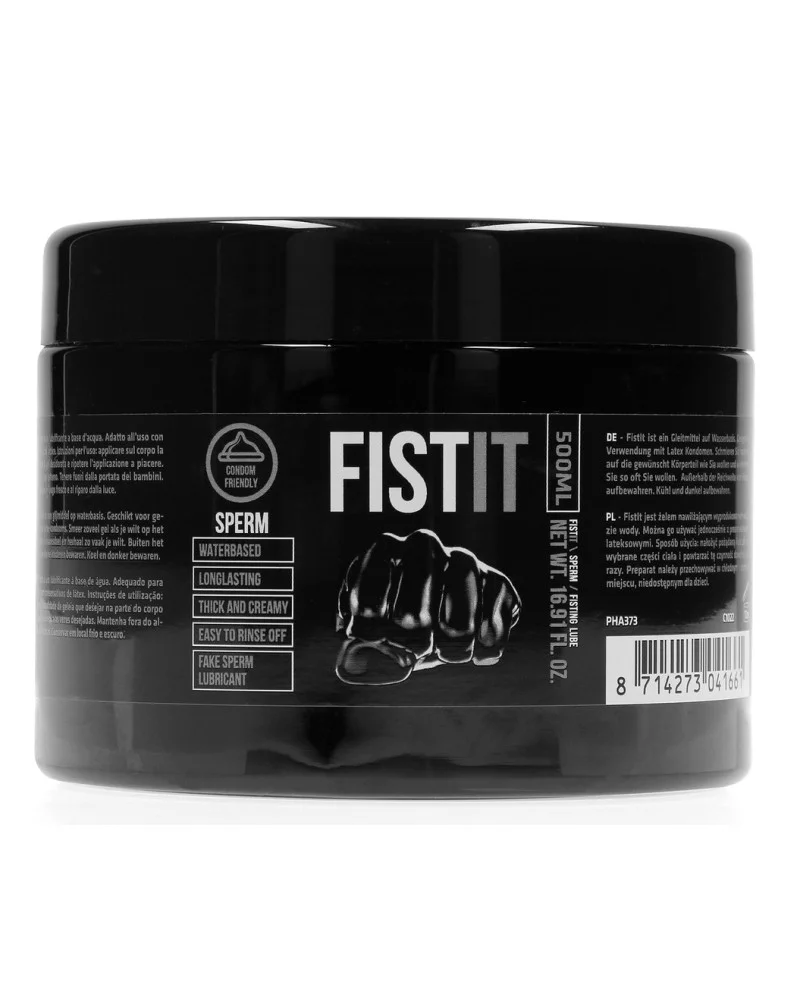Lubrifiant Aspect Sperme Fist It 500 ml - Pot noir sextoys et accessoires sur La Boutique du Hard