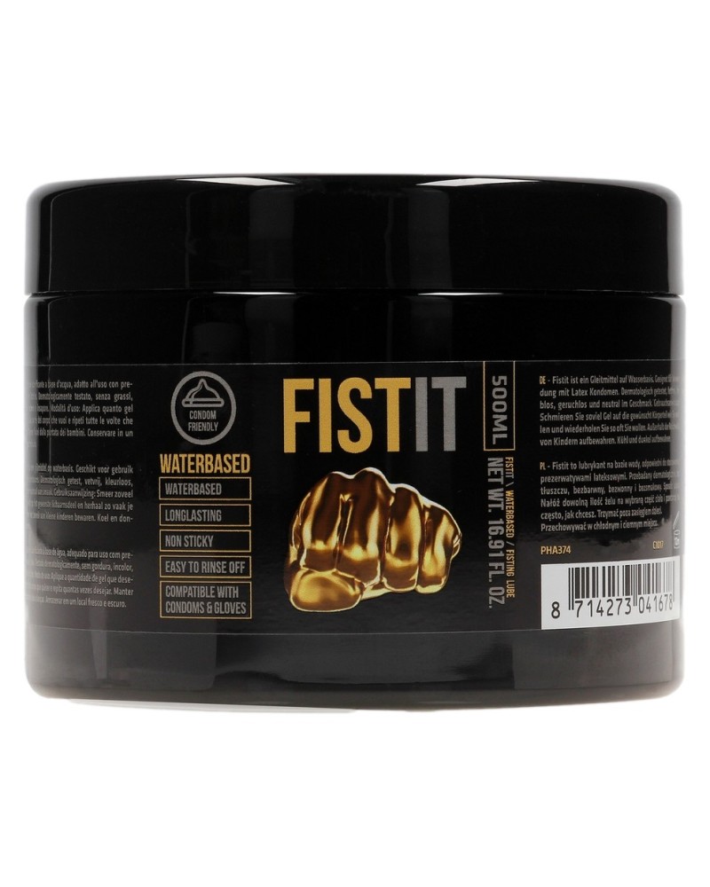 Lubrifiant Eau Fist It 500ml - Pot noir sextoys et accessoires sur La Boutique du Hard