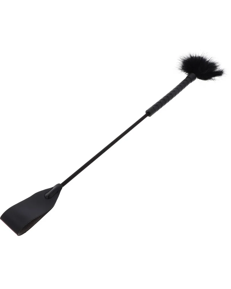Cravache et Plumeau Tick Whip 56cm Noir sextoys et accessoires sur La Boutique du Hard