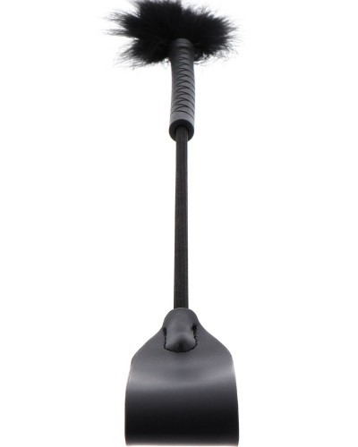 Cravache et Plumeau Tick Whip 56cm Noir sextoys et accessoires sur La Boutique du Hard