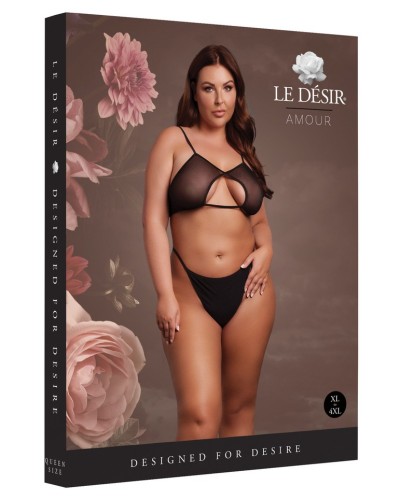 Soutien-Gorge Transparent Grande Taille Bravia Noir sextoys et accessoires sur La Boutique du Hard