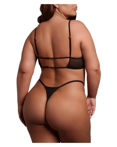 Soutien-Gorge Transparent Grande Taille Bravia Noir sextoys et accessoires sur La Boutique du Hard