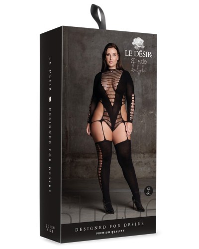 Combinaison Grande Taille Kalyke Noir sextoys et accessoires sur La Boutique du Hard