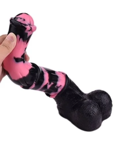 Gode Horse Tinulf M 19 x 5cm Noir-Rose sextoys et accessoires sur La Boutique du Hard