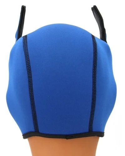 Cagoule Puppy Fox Néoprène Bleu-Rouge sextoys et accessoires sur La Boutique du Hard