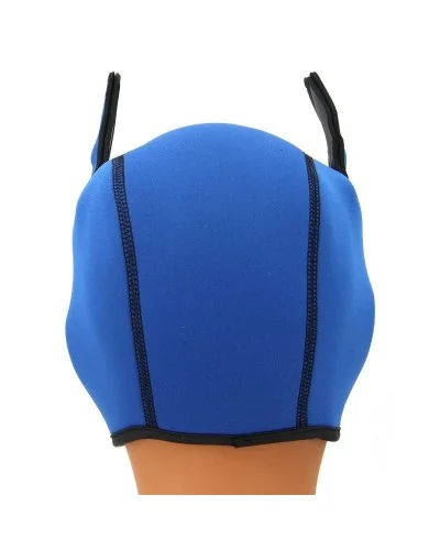Cagoule Puppy Fox Néoprène Bleu-Blanc sextoys et accessoires sur La Boutique du Hard