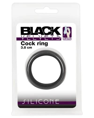 Cockring Velvet Ring L Noir 38mm sextoys et accessoires sur La Boutique du Hard