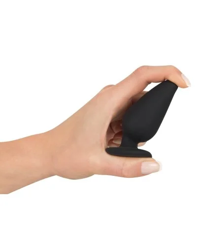 Plug lesté Velbutt M 75g - 8 x 3 cm Noir sextoys et accessoires sur La Boutique du Hard