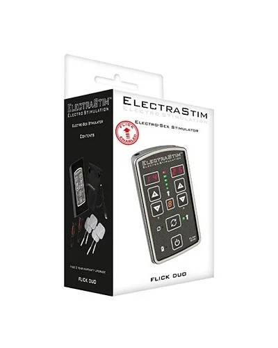 Contrôleur d'électrostimulation ElectraStim Flick Duo 25 intensités sextoys et accessoires sur La Boutique du Hard