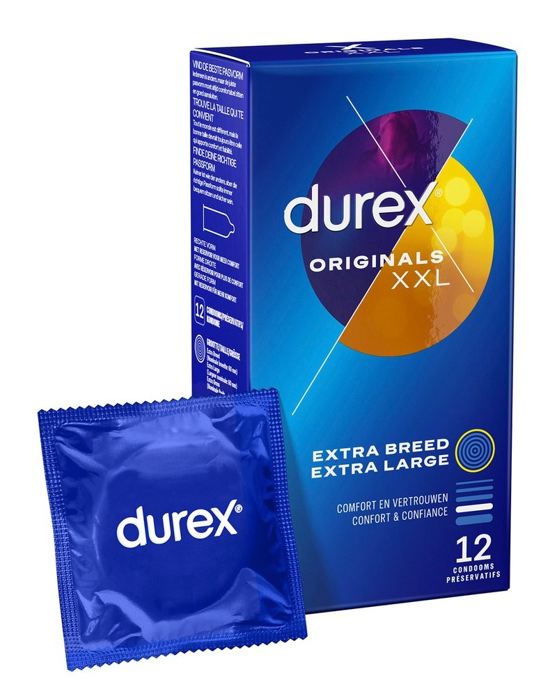 Préservatifs Durex Originals XXL x12 sextoys et accessoires sur La Boutique du Hard