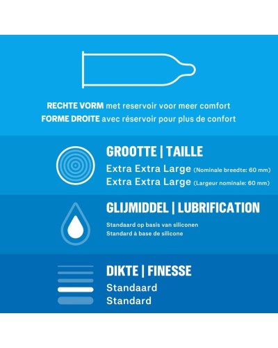 Préservatifs Durex Originals XXL x12 sextoys et accessoires sur La Boutique du Hard