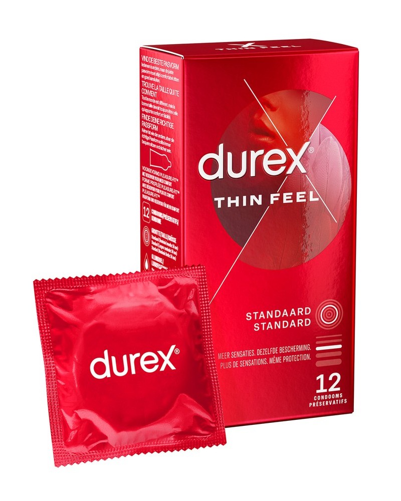 Préservatifs Durex Thin Feel x12 sextoys et accessoires sur La Boutique du Hard