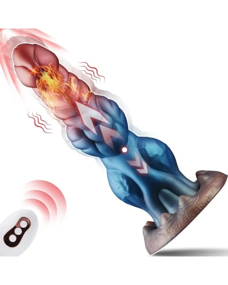 Gode Va-et-Vient Vibrant et Chauffant Drakolis 23.5 x 7cm sextoys et accessoires sur La Boutique du Hard