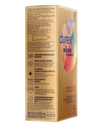 Préservatifs Durex Nude x10 sextoys et accessoires sur La Boutique du Hard