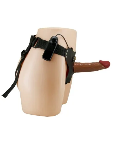 Gode Ceinture Creux Vibrant Starks 15.5 x 4.5cm Marron sextoys et accessoires sur La Boutique du Hard