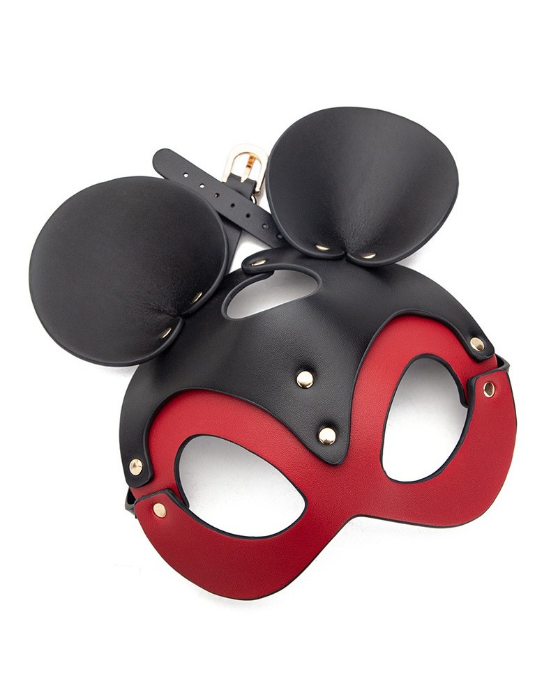 Masque SM Black Mouse Noir et Rouge sextoys et accessoires sur La Boutique du Hard