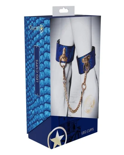 Menottes de Chevilles Florence Bleu sextoys et accessoires sur La Boutique du Hard