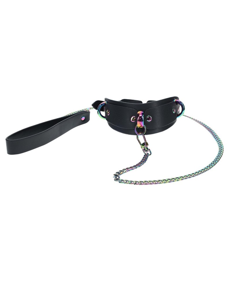 Collier-Laisse Venise Noir sextoys et accessoires sur La Boutique du Hard