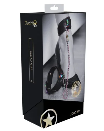 Menottes de Chevilles Venise Noir sextoys et accessoires sur La Boutique du Hard