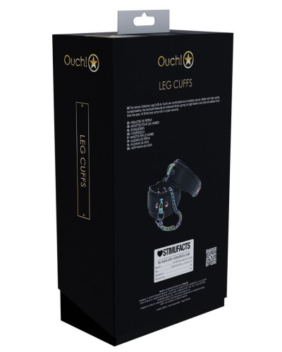 Menottes de Chevilles Venise Noir sextoys et accessoires sur La Boutique du Hard