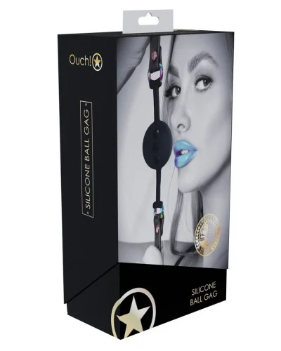 Bâillon-Boule Venise 41mm Noir sextoys et accessoires sur La Boutique du Hard