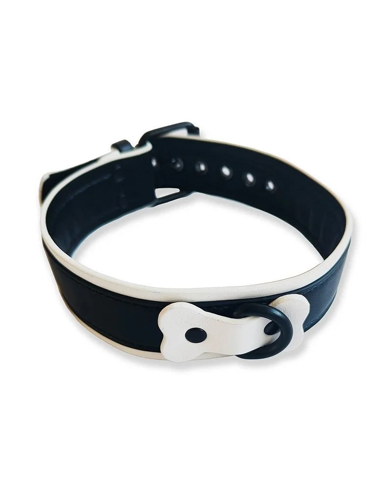 Collier Puppy Collar Noir-Blanc sextoys et accessoires sur La Boutique du Hard