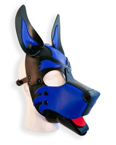 Cagoule Puppy Hood Noire et Bleue sextoys et accessoires sur La Boutique du Hard