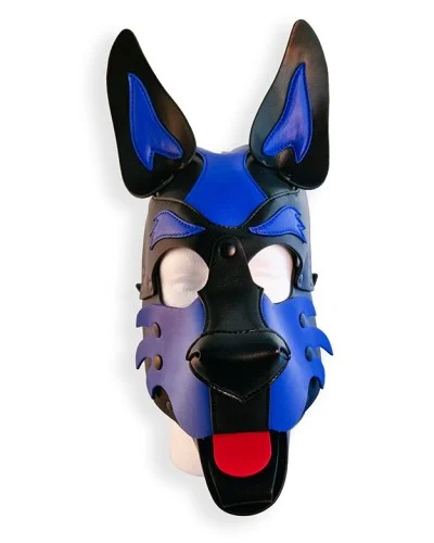Cagoule Puppy Hood Noire et Bleue sextoys et accessoires sur La Boutique du Hard