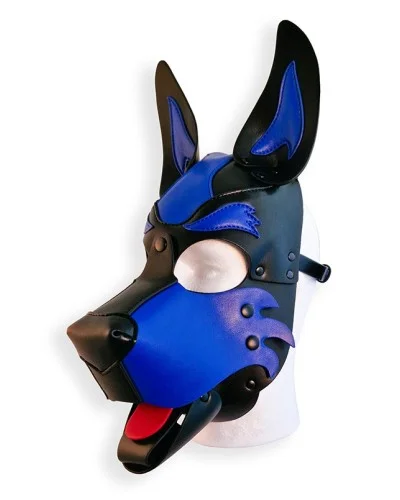 Cagoule Puppy Hood Noire et Bleue sextoys et accessoires sur La Boutique du Hard